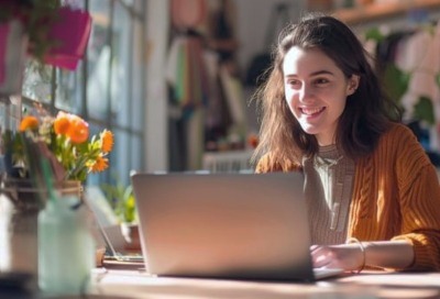 Smart Start Personal Coaching for better baby decision-making - young woman smiling during laptop video call